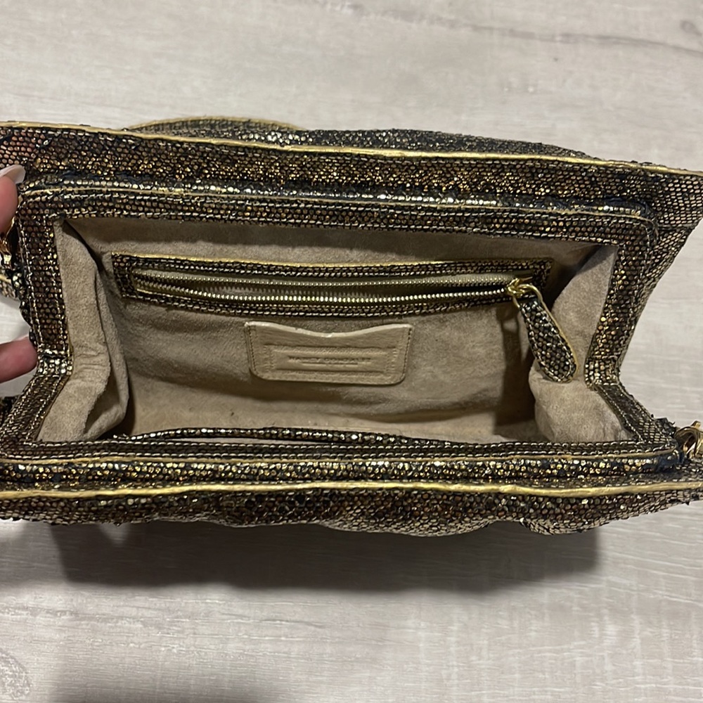 Authentic Nancy Gonzalez Gold Python Crossbody | Great Condition - Picture 8 of 10